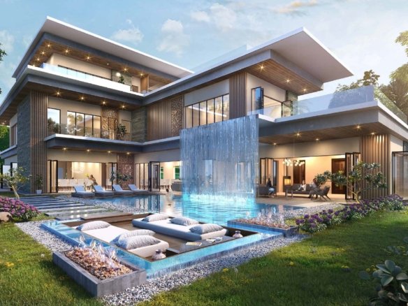 Damac Lagoons | 7 Beds Villa | Swimming Poll With Water Fall | Villa Type-VD-75